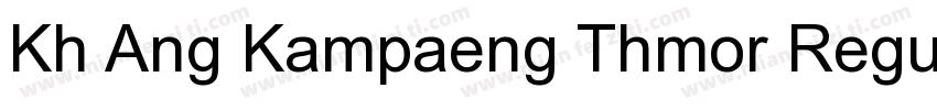 Kh Ang Kampaeng Thmor Regular字体转换